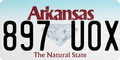 AR license plate 897UOX