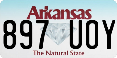 AR license plate 897UOY