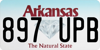 AR license plate 897UPB