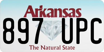 AR license plate 897UPC