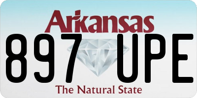 AR license plate 897UPE