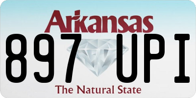 AR license plate 897UPI