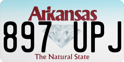 AR license plate 897UPJ
