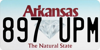 AR license plate 897UPM