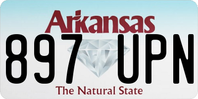AR license plate 897UPN