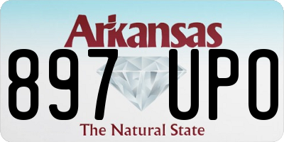 AR license plate 897UPO