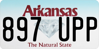 AR license plate 897UPP