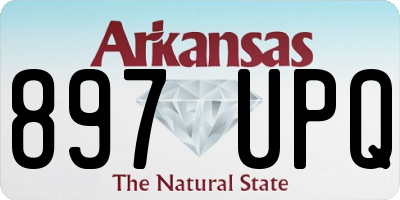 AR license plate 897UPQ