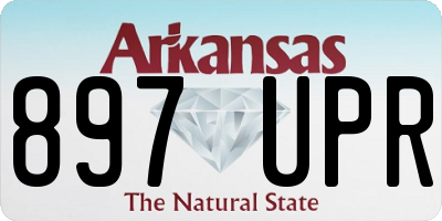 AR license plate 897UPR