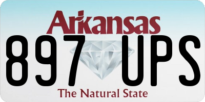 AR license plate 897UPS