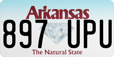 AR license plate 897UPU