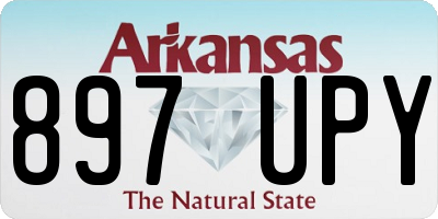 AR license plate 897UPY