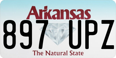 AR license plate 897UPZ