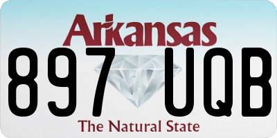 AR license plate 897UQB