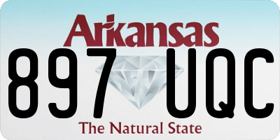 AR license plate 897UQC