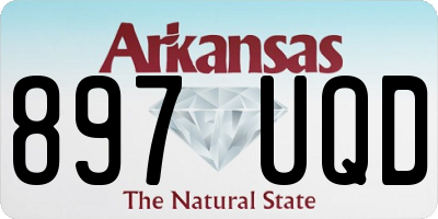 AR license plate 897UQD