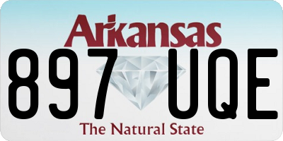 AR license plate 897UQE