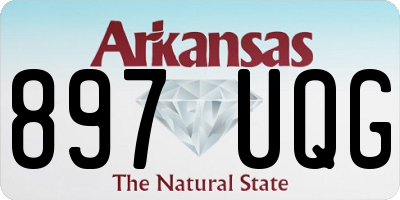 AR license plate 897UQG