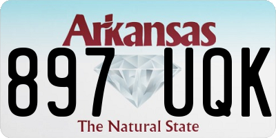 AR license plate 897UQK