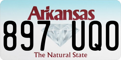 AR license plate 897UQO