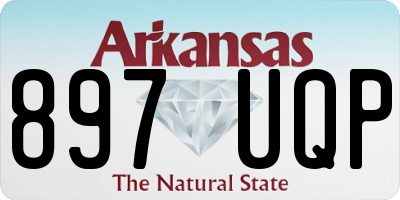 AR license plate 897UQP