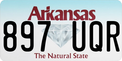 AR license plate 897UQR