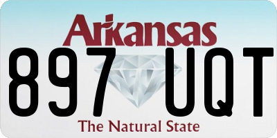 AR license plate 897UQT