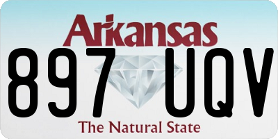 AR license plate 897UQV