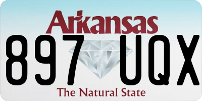 AR license plate 897UQX