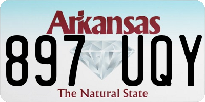 AR license plate 897UQY