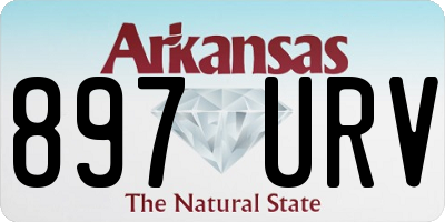 AR license plate 897URV