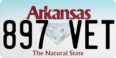 AR license plate 897VET