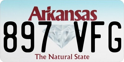 AR license plate 897VFG