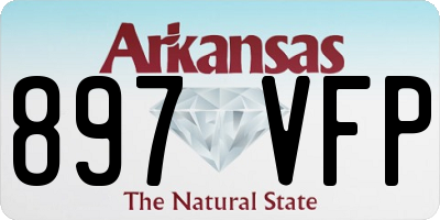 AR license plate 897VFP