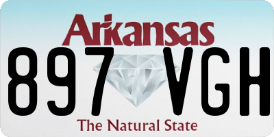 AR license plate 897VGH