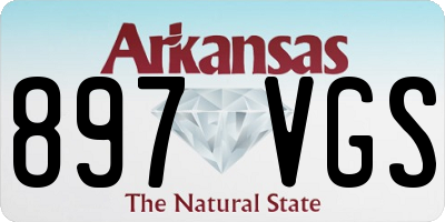 AR license plate 897VGS