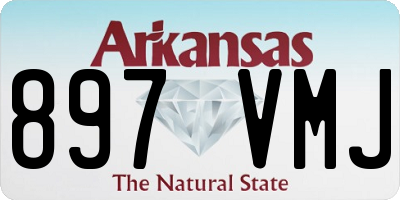 AR license plate 897VMJ