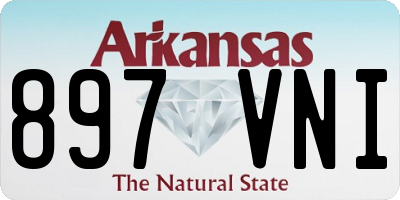 AR license plate 897VNI