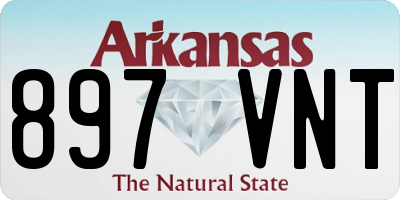 AR license plate 897VNT