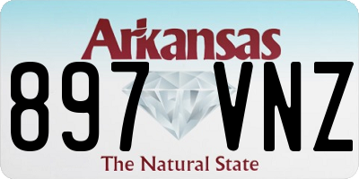 AR license plate 897VNZ