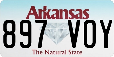 AR license plate 897VOY