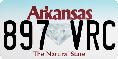 AR license plate 897VRC