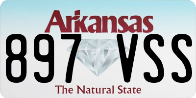 AR license plate 897VSS