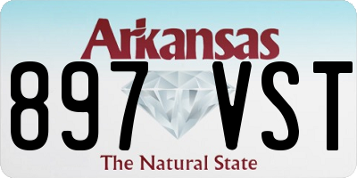 AR license plate 897VST