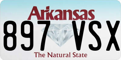 AR license plate 897VSX