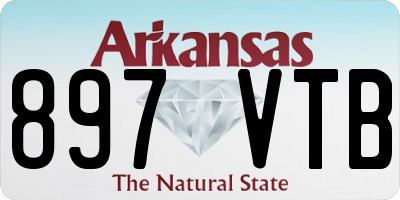 AR license plate 897VTB