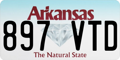 AR license plate 897VTD