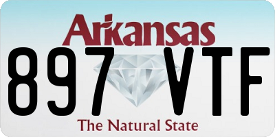 AR license plate 897VTF