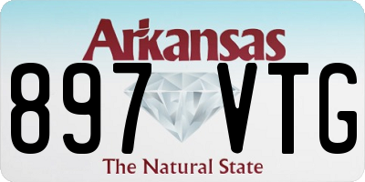 AR license plate 897VTG