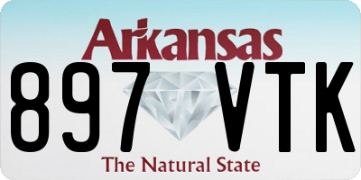 AR license plate 897VTK